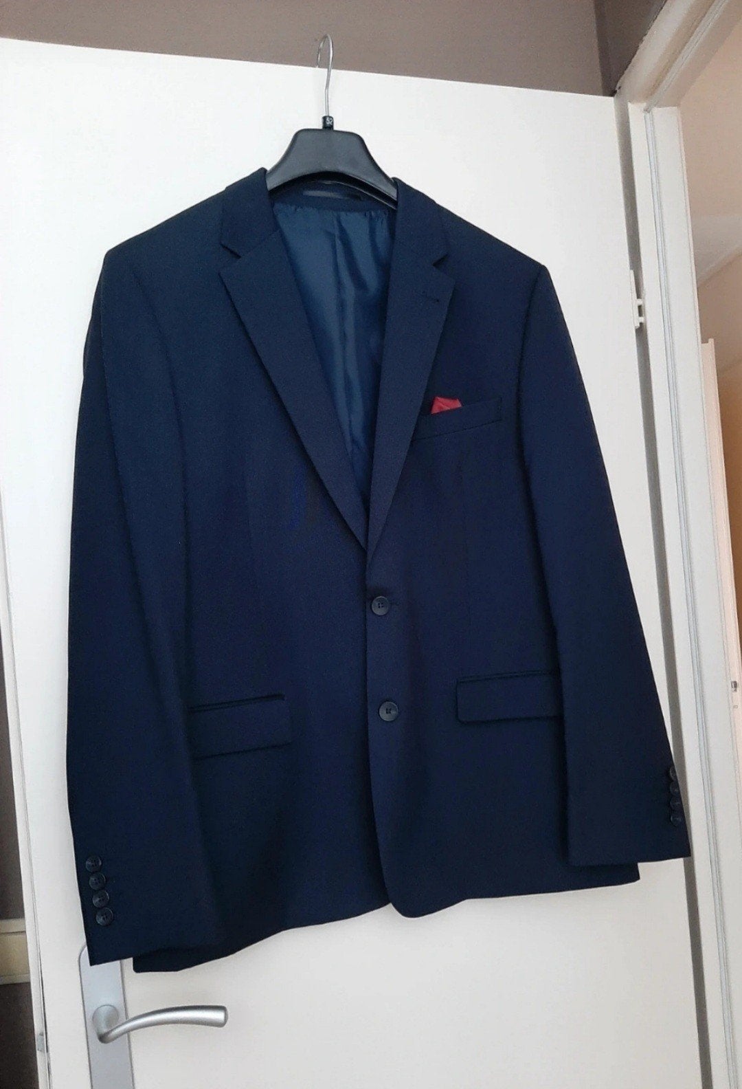 Z.G.A.N marine blauw pak. maat 52, Ophalen of Verzenden, Zo goed als nieuw, Blauw, C en A