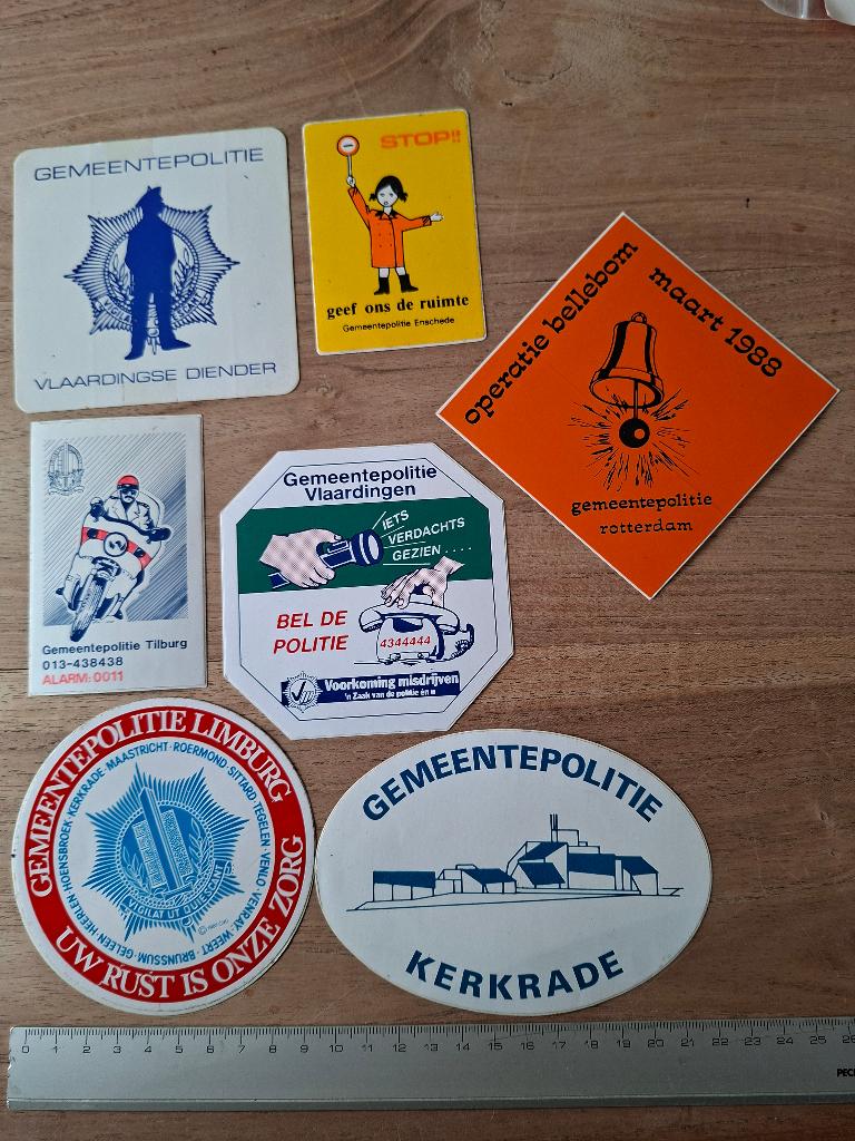 Stickers gemeentepolitie, Verzamelen, Ophalen of Verzenden, Zo goed als nieuw, Bedrijf of Vereniging