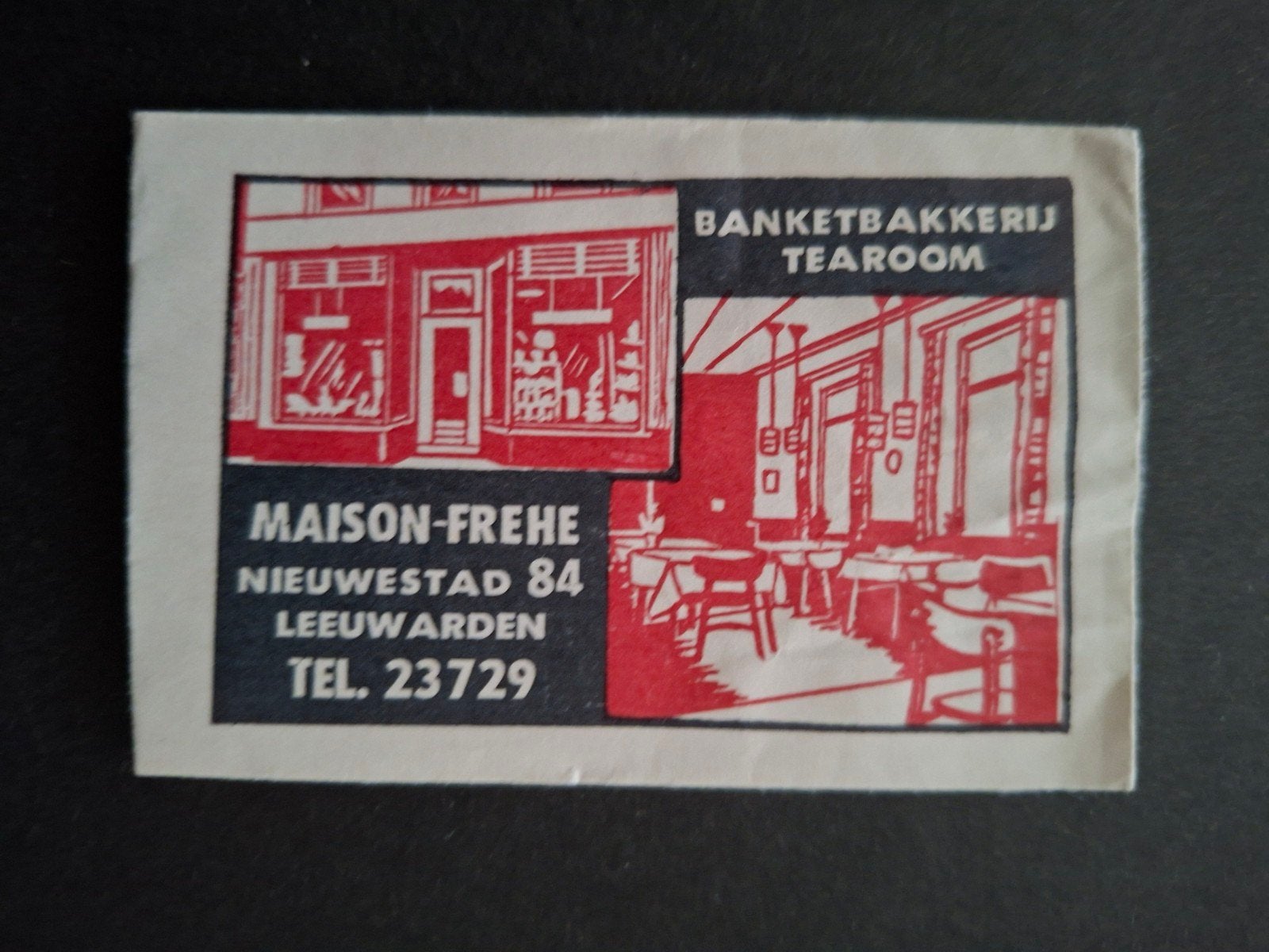 Leeuwarden, Maison-Frehe banketbakkerij tearoom, Verzamelen, Verzenden, Nederland