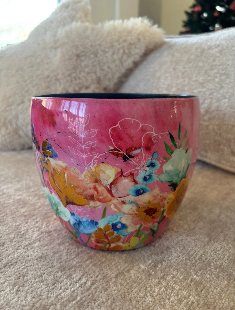 Pot set van 3 Fiesta Fuchsia 21x16 cm | Designed by Lammie, Huis en Inrichting, Woonaccessoires | Vazen, Overige materialen, 21 cm