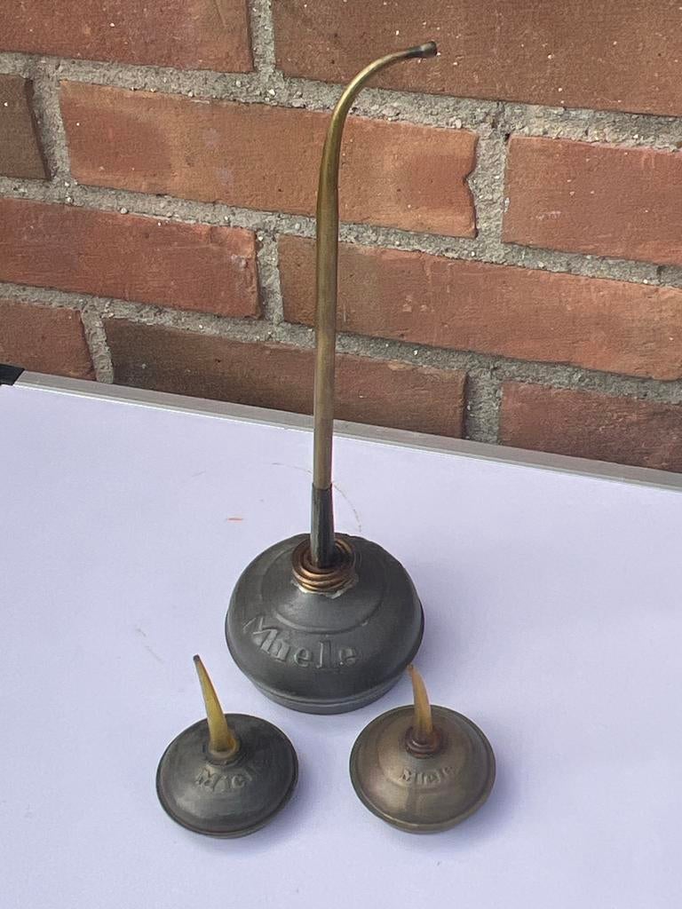 3 vintage oliespuiten – Miele – ca. 1940-1970, Antiek en Kunst, Antiek | Gereedschap en Instrumenten, Ophalen of Verzenden
