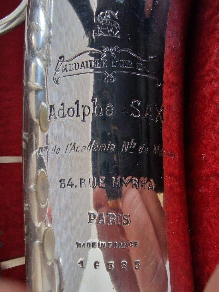 Adolphe Sax Alt (krasvrij, verzilverd, compleet gereviseerd), Ophalen of Verzenden, Zo goed als nieuw, Alt, Met koffer