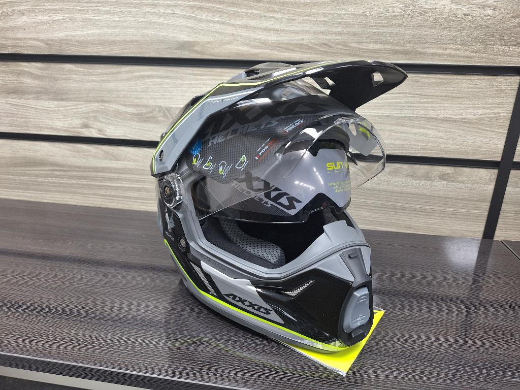 Helm Axxis Wolf maat 2XL of XS, Motoren, XS, Offroadhelm, Kinderen, Ophalen
