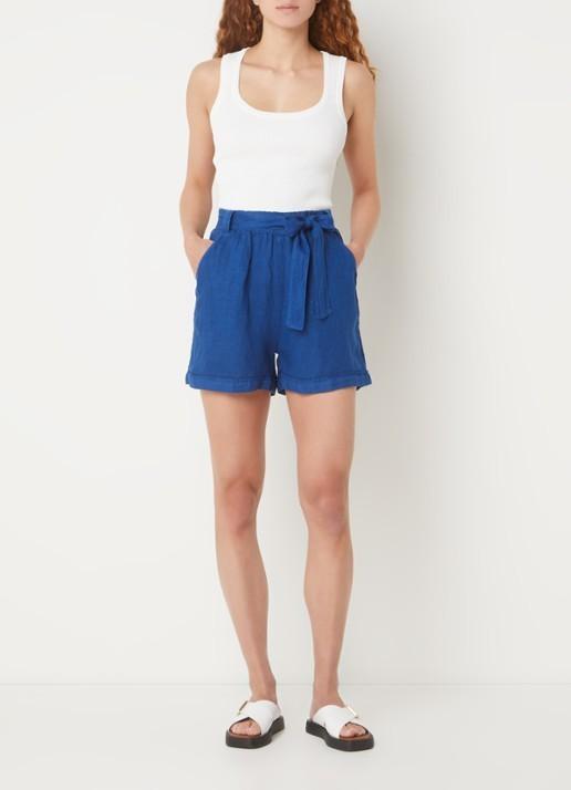 By-bar high waist linnen shorts nieuw, By bar, Kort, Blauw, Nieuw