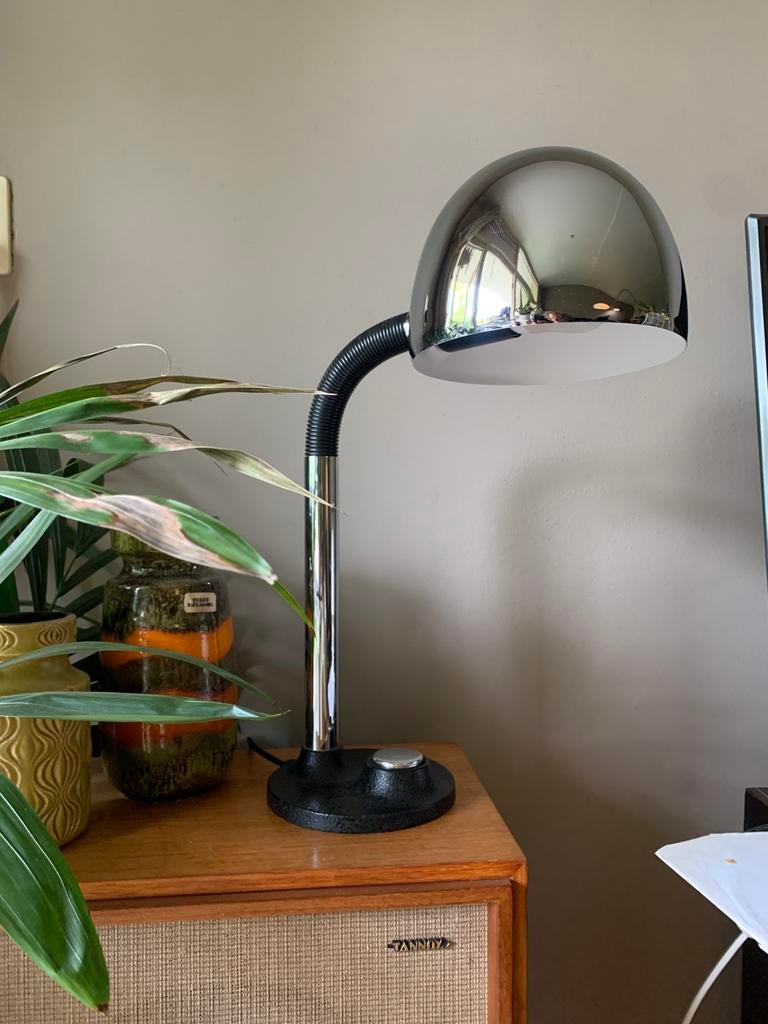 Vintage Egon Hillebrand bureaulamp, Ophalen of Verzenden, Zo goed als nieuw, Metaal, 50 tot 75 cm