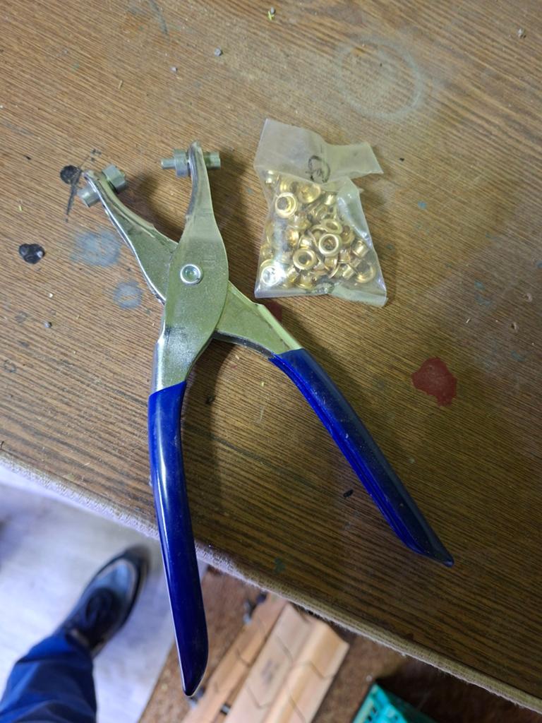 Mini zeilringtang met zeilringen, Ophalen of Verzenden, Gebruikt