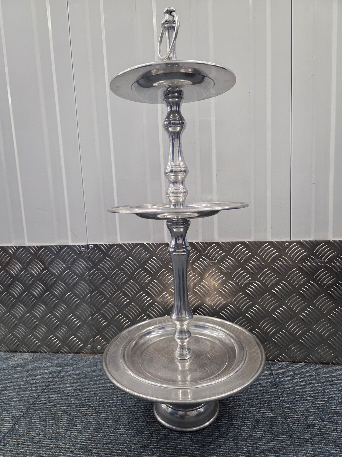 etagere aluminium  3 laags 72 cm hoog, Huis en Inrichting, Ophalen