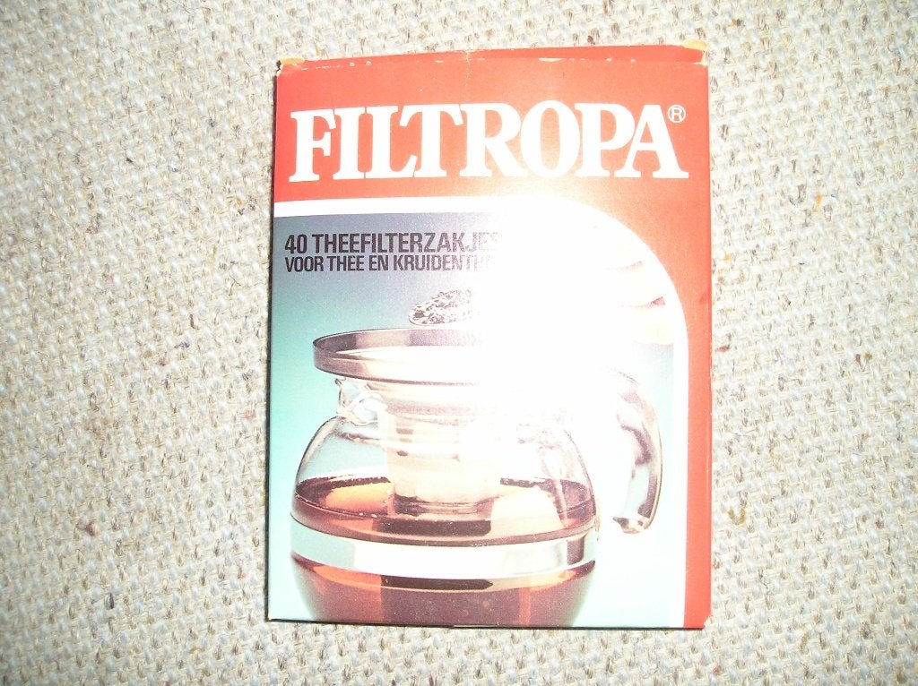 40 theefilterzakjes, Beige, Overige typen, Nieuw, Papier/karton