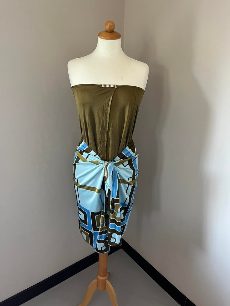 Aquasuit by La Perla rok jurkje met pareo, Ophalen of Verzenden, Zo goed als nieuw, Blauw, Overige typen