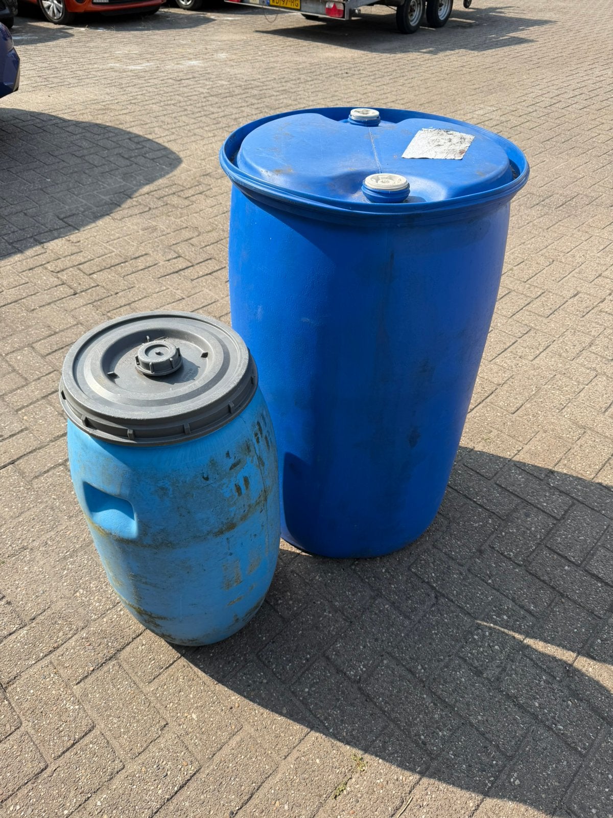 Regen tonnen, Tuin en Terras, Regentonnen, 150 liter of meer, Ophalen, Gebruikt, Kunststof
