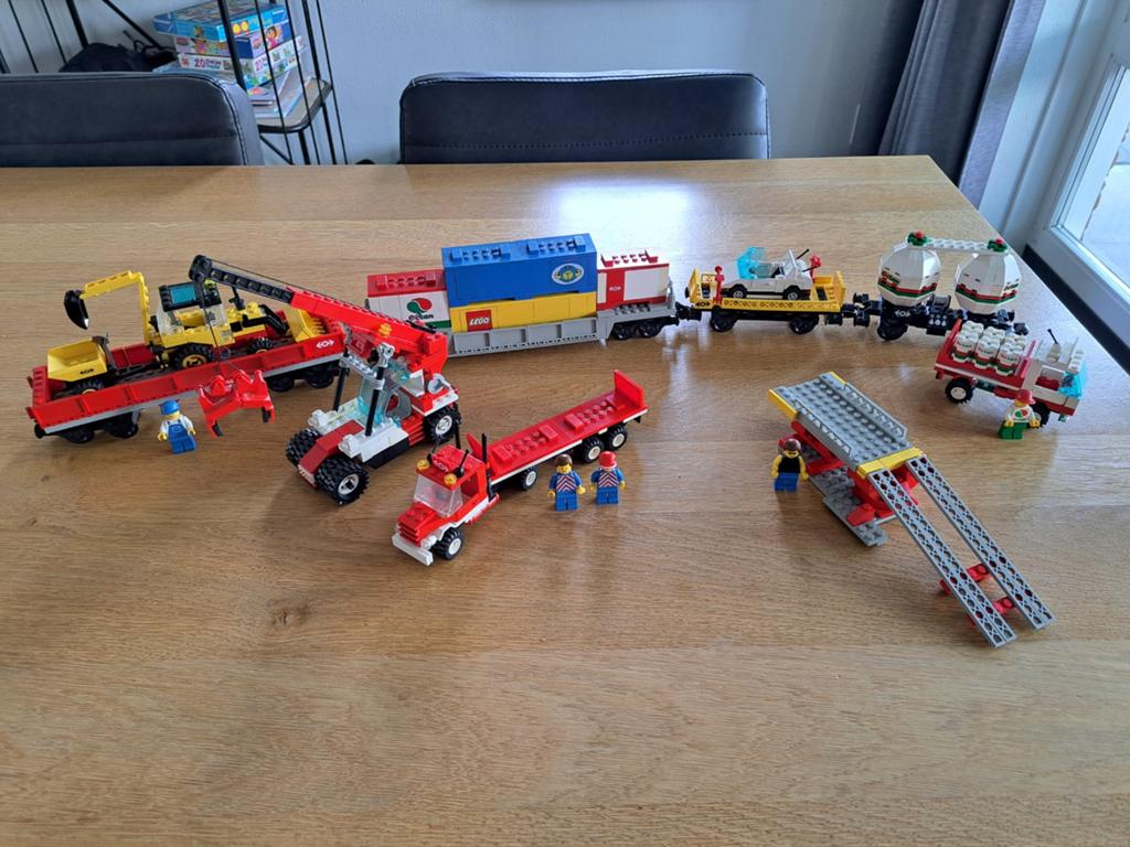 Meerdere lego treinsets 9v, Ophalen of Verzenden, Gebruikt, Complete set, Lego