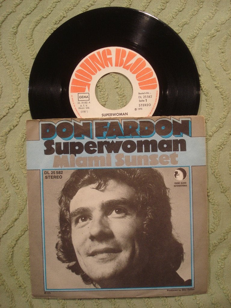 Don Fardon 7" Vinyl Single: ‘Superwoman’ (Duitsland), Ophalen of Verzenden, Zo goed als nieuw, 7 inch, Pop