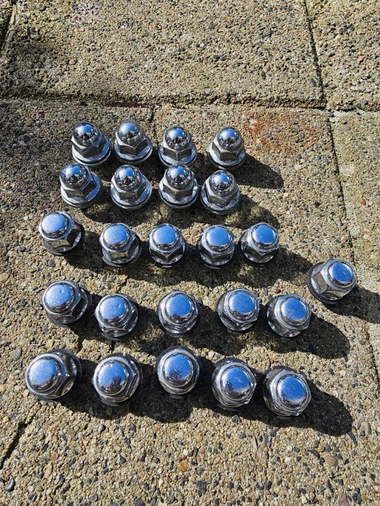 Wielmoeren 24 stuks nette staat 2 soorten., Ophalen of Verzenden
