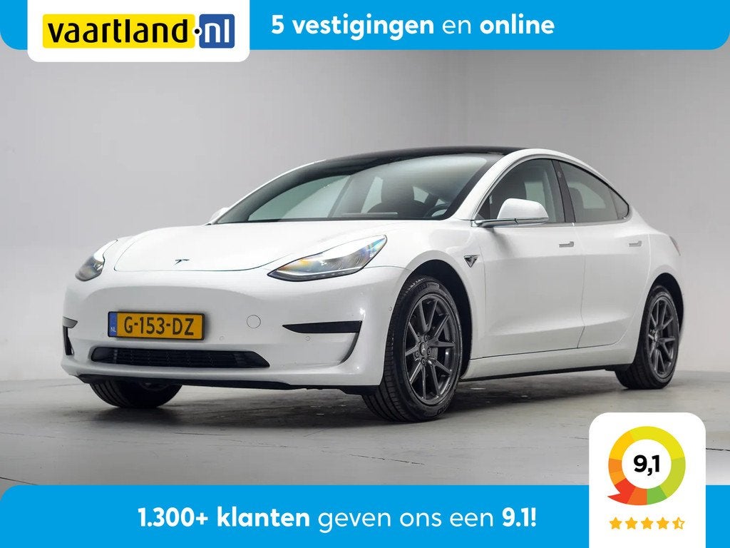 Tesla Model 3 RWD Plus 60 kWh [ Panorama Leder Adapt.cruise, Auto's, Tesla, Automaat, 238 pk, 0 cilinders, Gebruikt