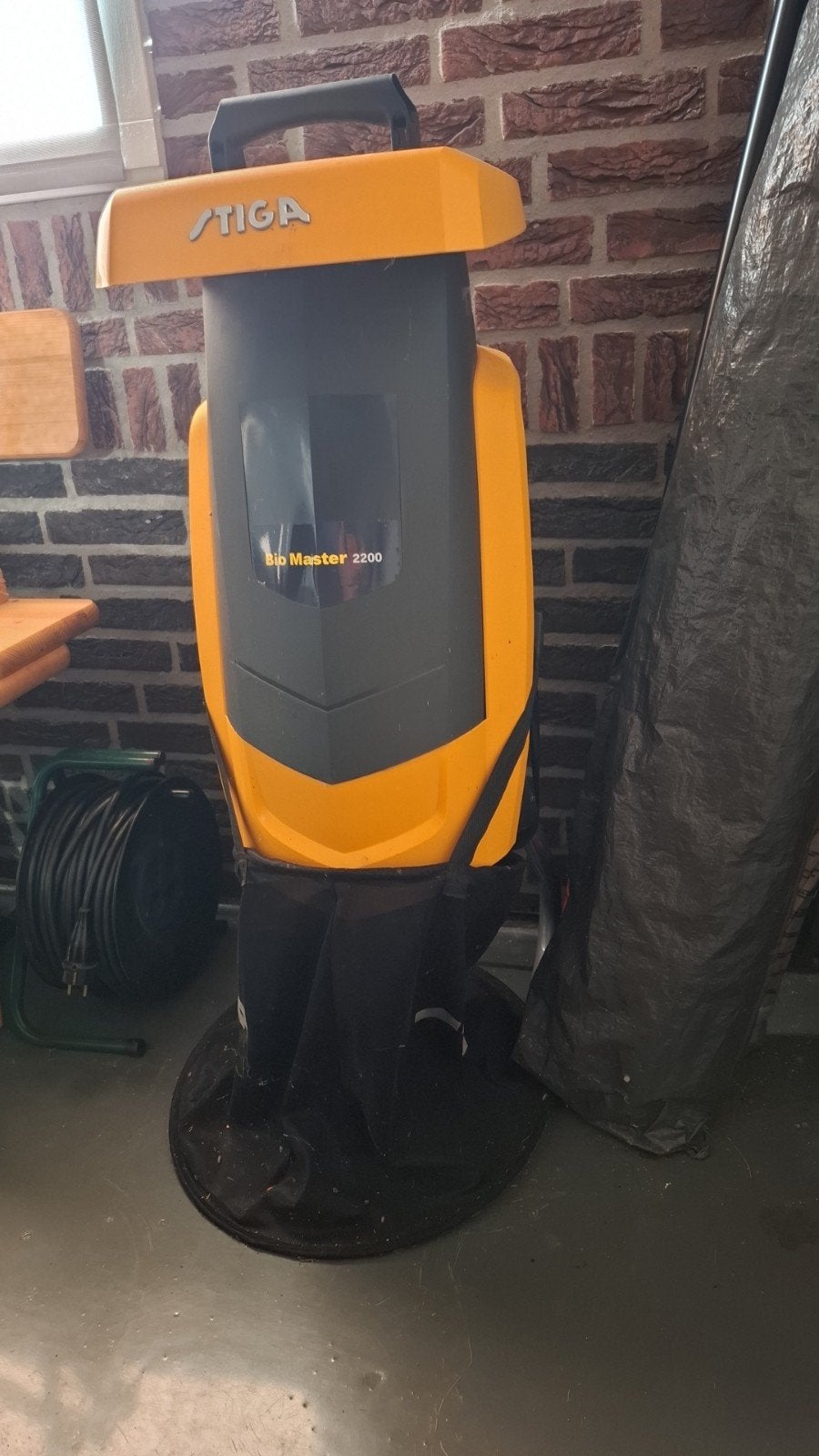 Stiga Bio Master 2200 elektrische hakselaar, Tuin en Terras, Ophalen, Gebruikt, Stiga, Met opvangzak