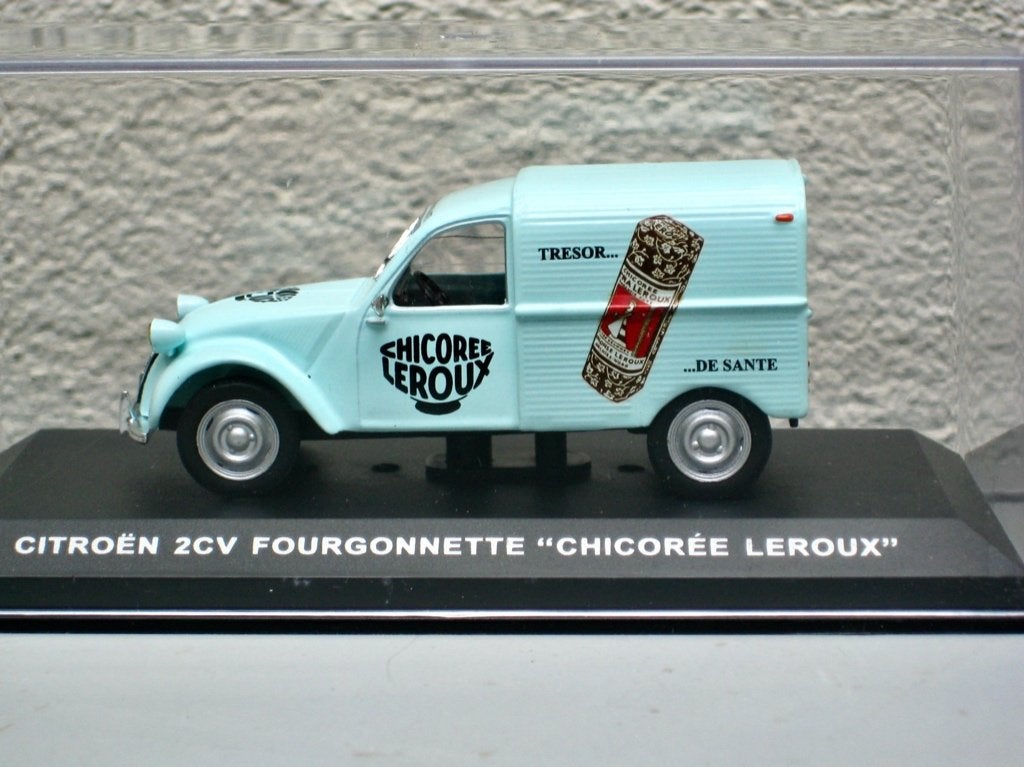 Citroen 2CV fourgonnette Chicorée Leroux Altaya 1:43, Ophalen of Verzenden, Nieuw, Auto, Overige merken
