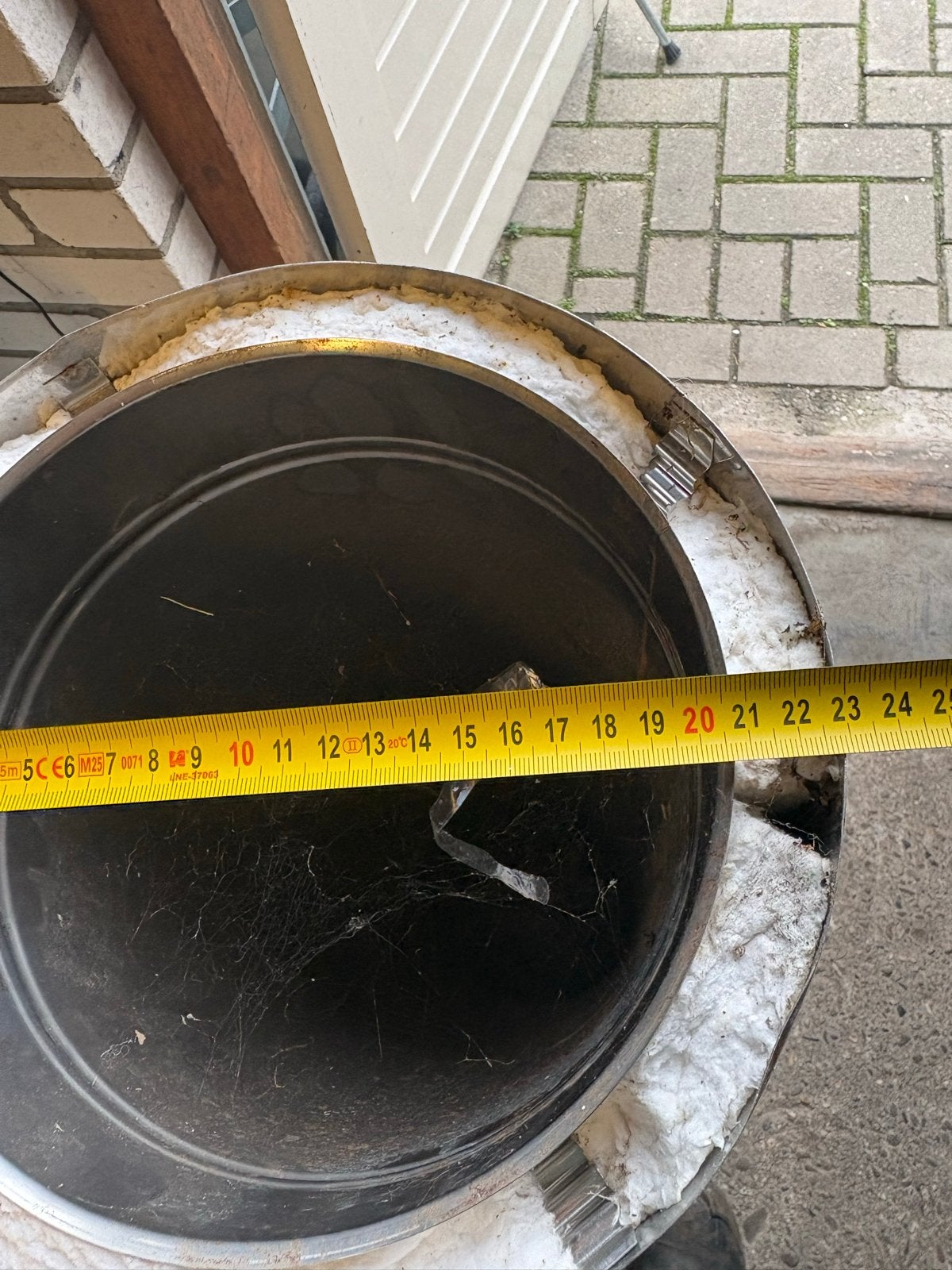 RVS dubbelwandige geïsoleerde kachelpijp, Ophalen, Gebruikt, Kachel, Minder dan 60 cm