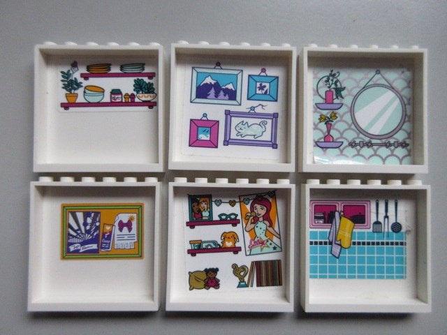nr. 7014, 6 panelen met stickers., Ophalen of Verzenden, Zo goed als nieuw, Complete set, Lego