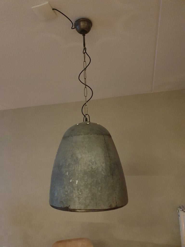 Hanglamp Industrieel, Huis en Inrichting, Lampen | Hanglampen, Ophalen, Gebruikt, E27 (groot), Metaal