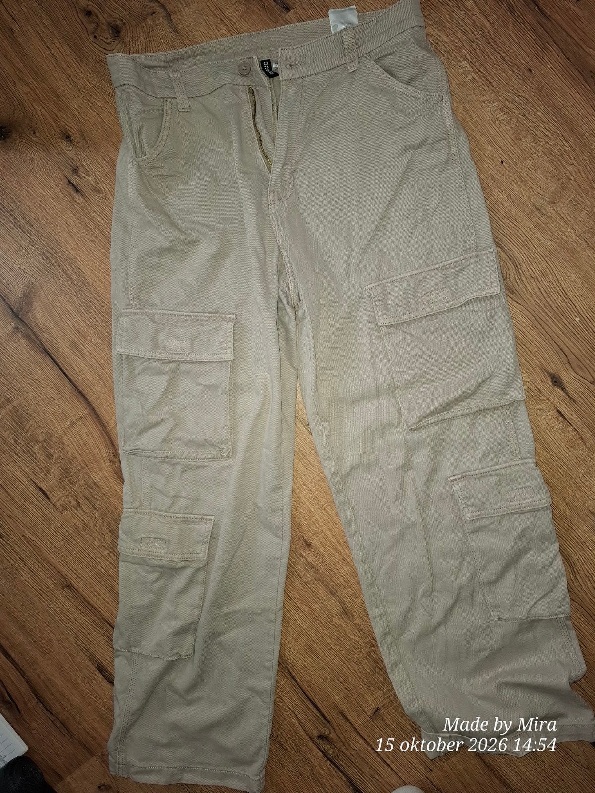 H&M Divided Cargo Broek - Maat 40, Maat 38/40 (M), Beige, H&M Divided, Ophalen of Verzenden