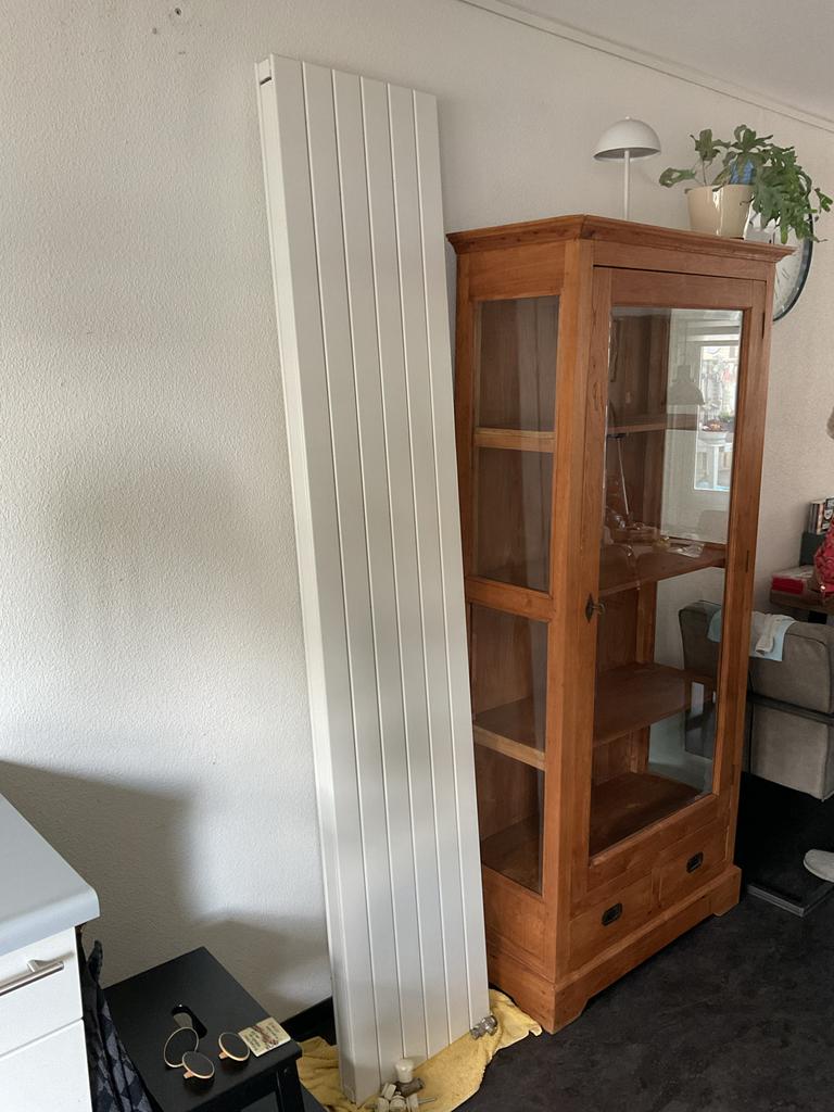 Design verticale radiator wit moderne paneelradiator 220 cm, Doe-het-zelf en Verbouw, Verwarming en Radiatoren, Radiator, Minder dan 60 cm