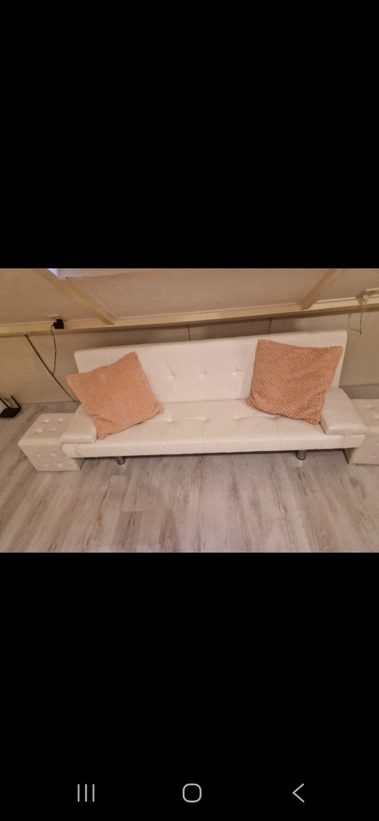 Bankje/ ligbankje plus 2 roze kussens 4545, Huis en Inrichting, Ophalen of Verzenden