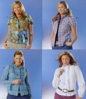 Burda naaipatroon kledingpatroon 7989 bloes maat 42-54 nieuw, Overige typen, Vrouw, Nieuw, Burda