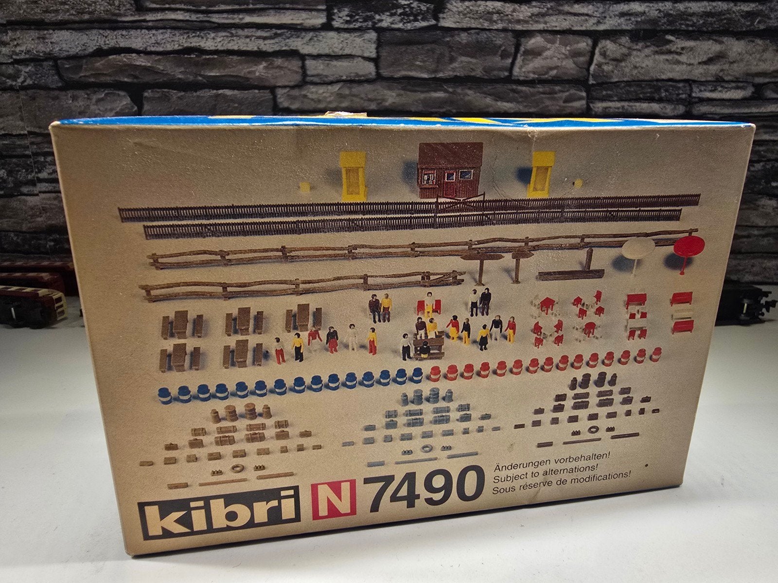kibri 7490 deco set scenery N spoor trein 1:160, Hobby en Vrije tijd, Modeltreinen | N-Spoor, Ophalen of Verzenden, Nieuw, Brug, Tunnel of Gebouw