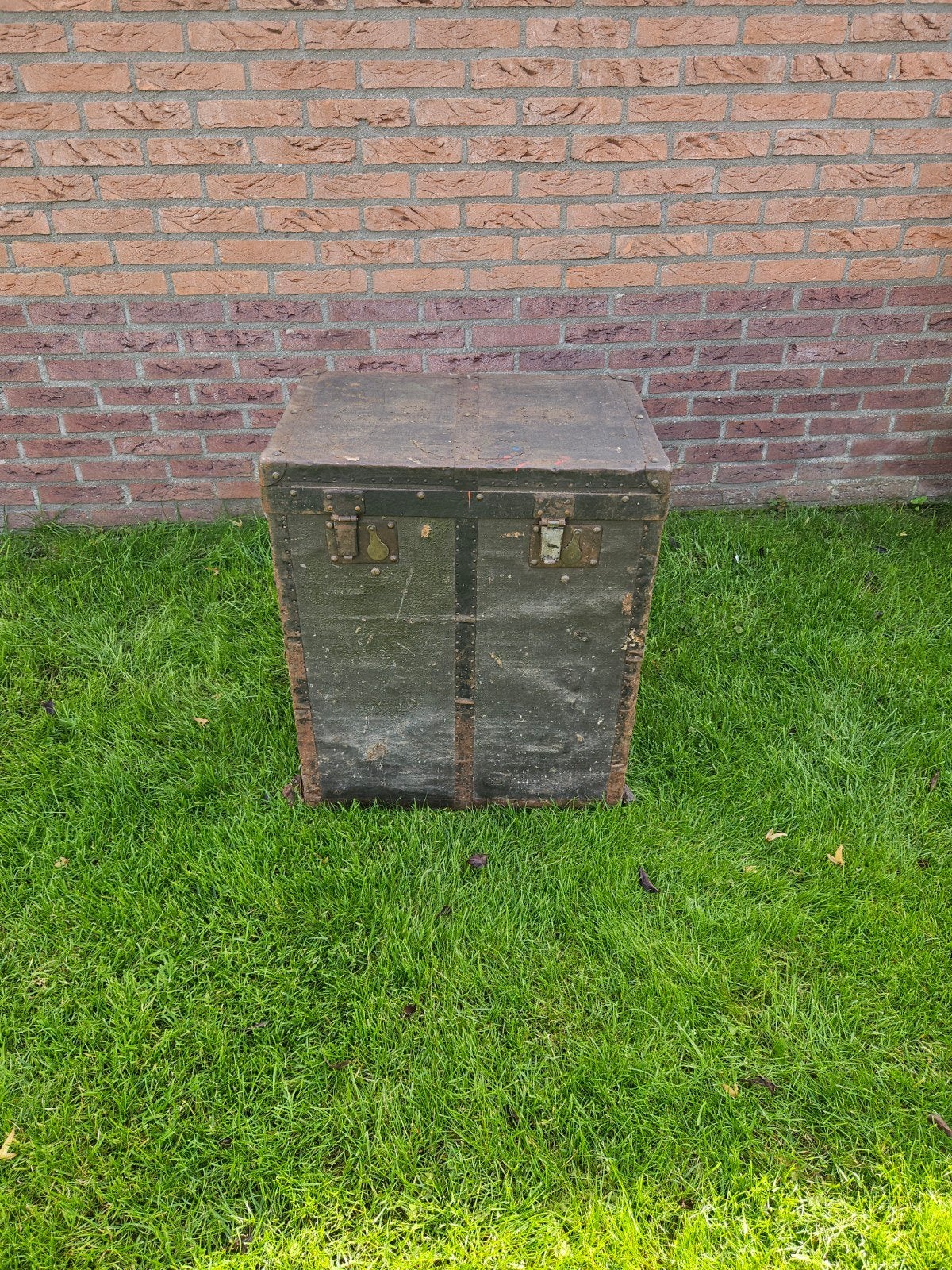 Antieke Transportkist met Initialen "GS 10", Ophalen