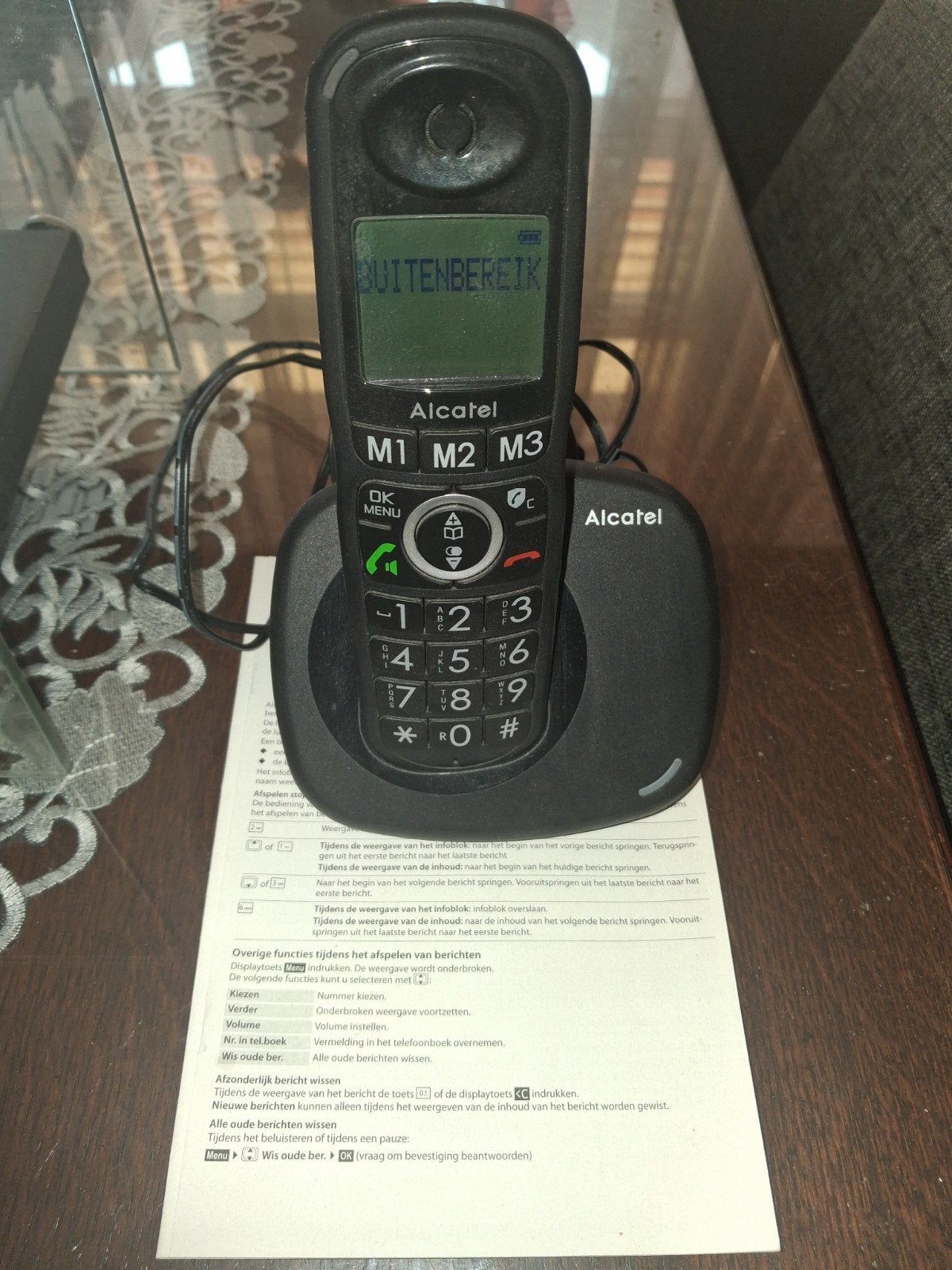 Alcatel draadloze telefoon met basisstation, Ophalen, Gebruikt, 1 handset