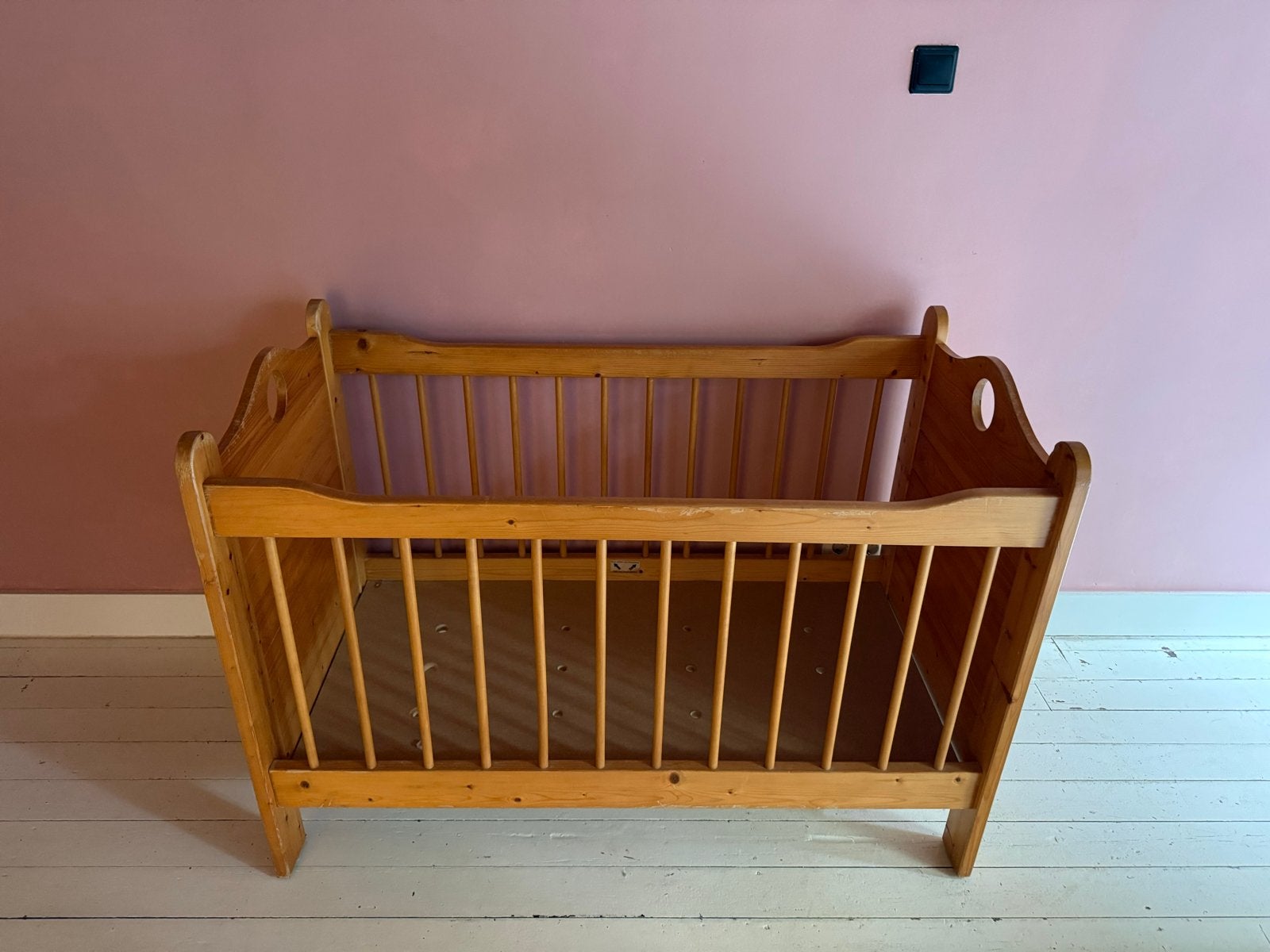 Houten Wieg/Ledikantje - Vintage Stijl, Ophalen of Verzenden, Gebruikt, Wieg