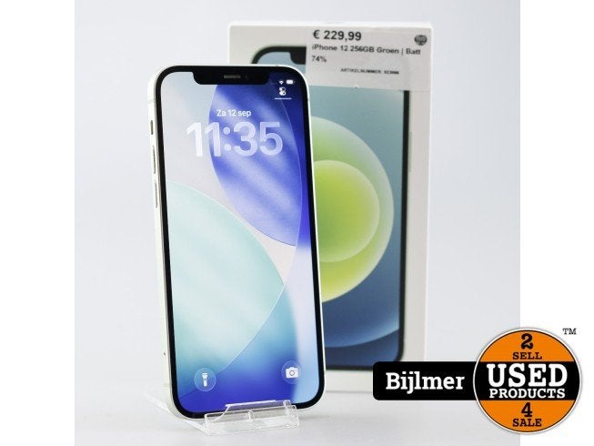 iPhone 12 256GB Groen | Batt 74%
