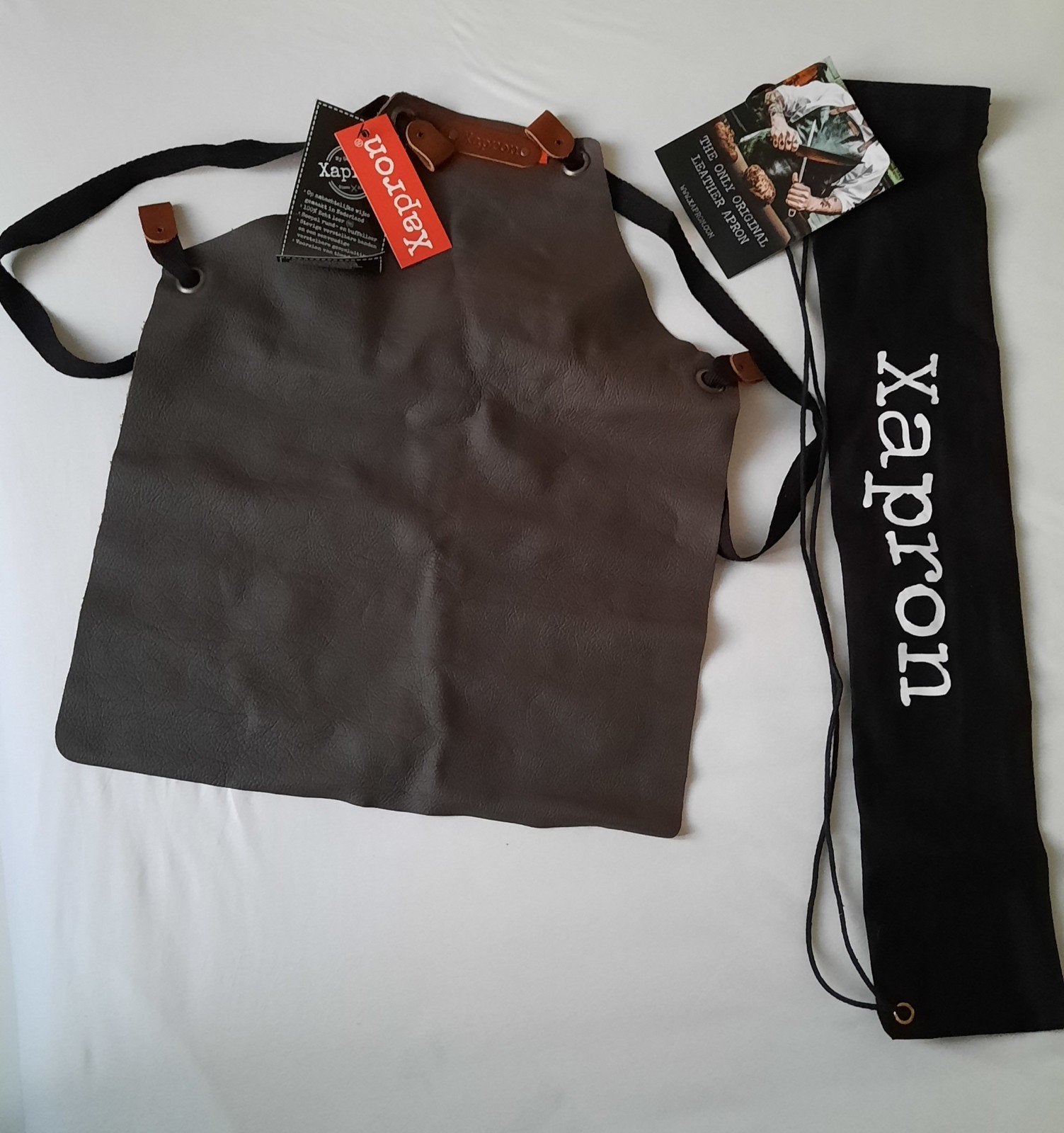 Nieuwe xapron leren kinder schort voor kinderen van 2-7 jaar, Ophalen of Verzenden, Nieuw, Bruin, Schort