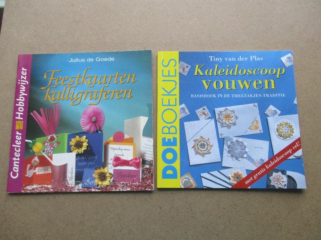 Kaarten maken - Kalligraferen  + Kaleidoscoop vouwen, Ophalen of Verzenden, Zo goed als nieuw, Overige thema's, Overige typen