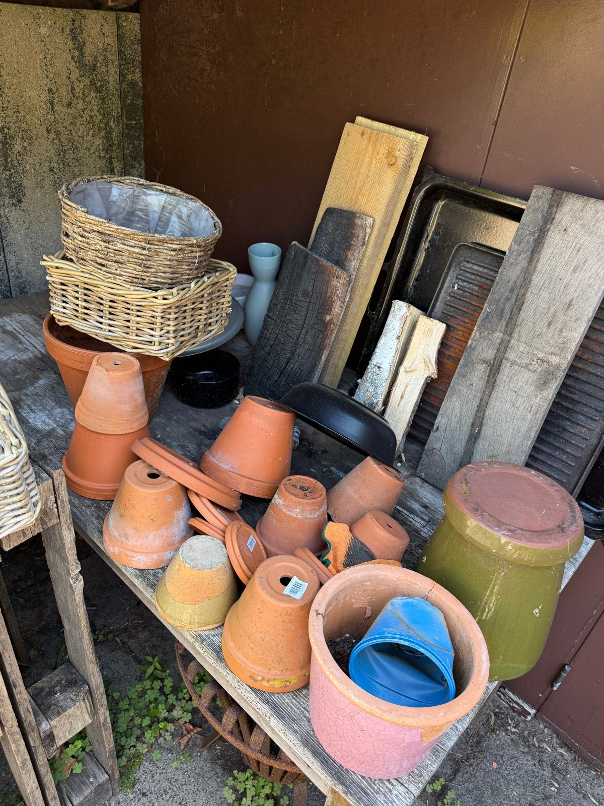 Diverse potten set voor tuin en balkon, Tuin en Terras, Bloembakken en Plantenbakken, Ophalen, Overige materialen, Gebruikt, Minder dan 30 cm