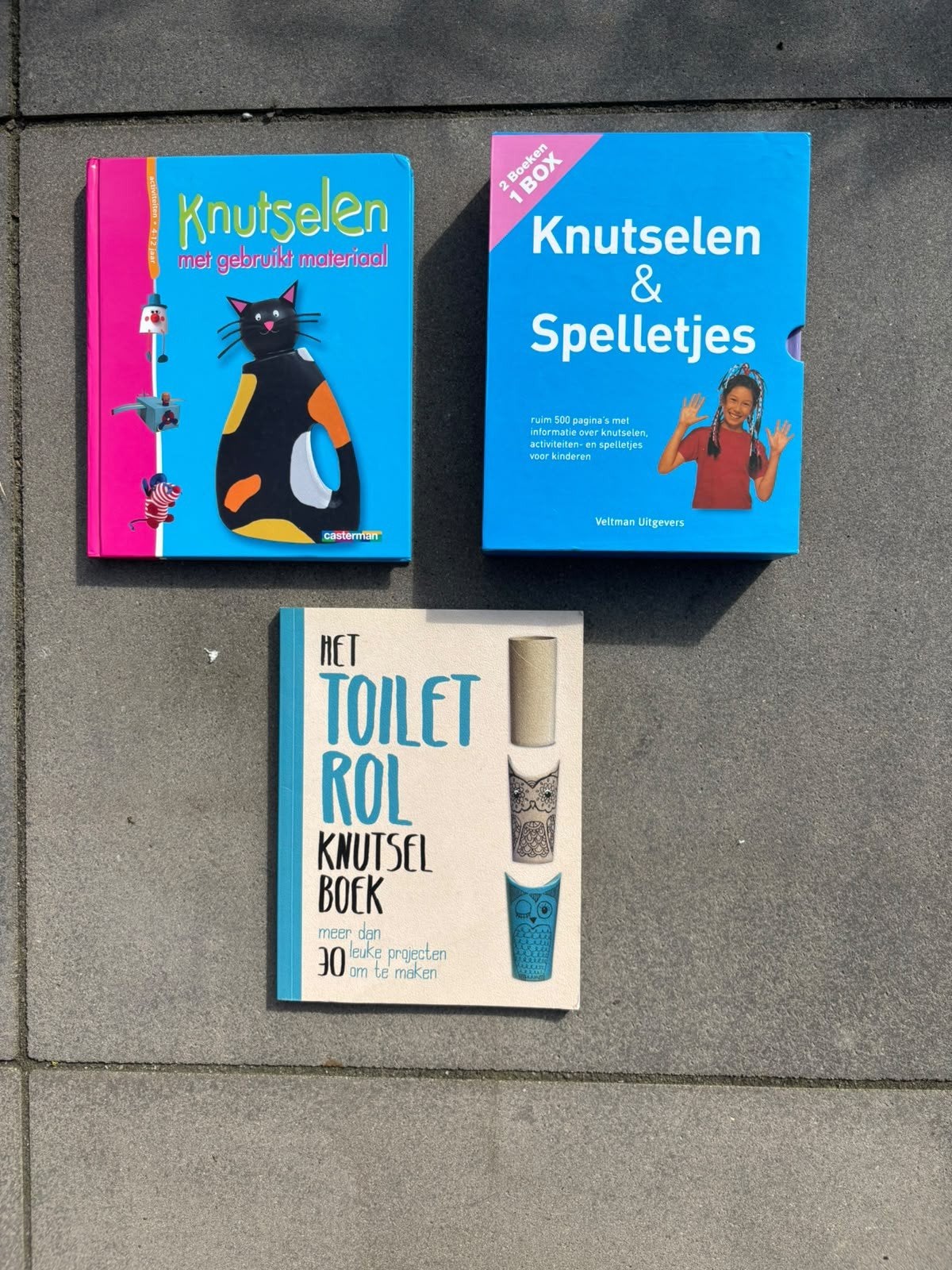 Knutselboeken - 3 stuks - voor kinderen, Gebruikt, Meerkleurig, Ophalen of Verzenden, Papier of Karton