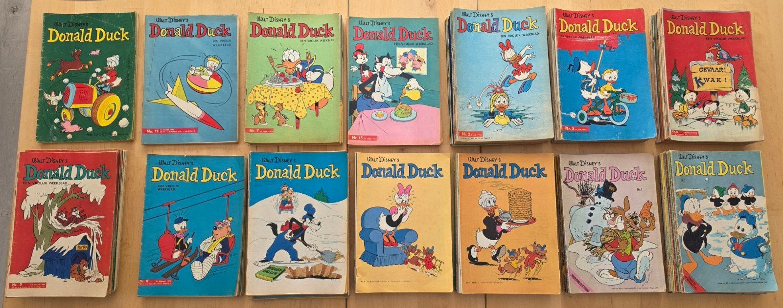 Donald Duck weekblad 1962 t/m 1975 losse nummers, Meerdere comics, Ophalen of Verzenden, Gelezen, Europa