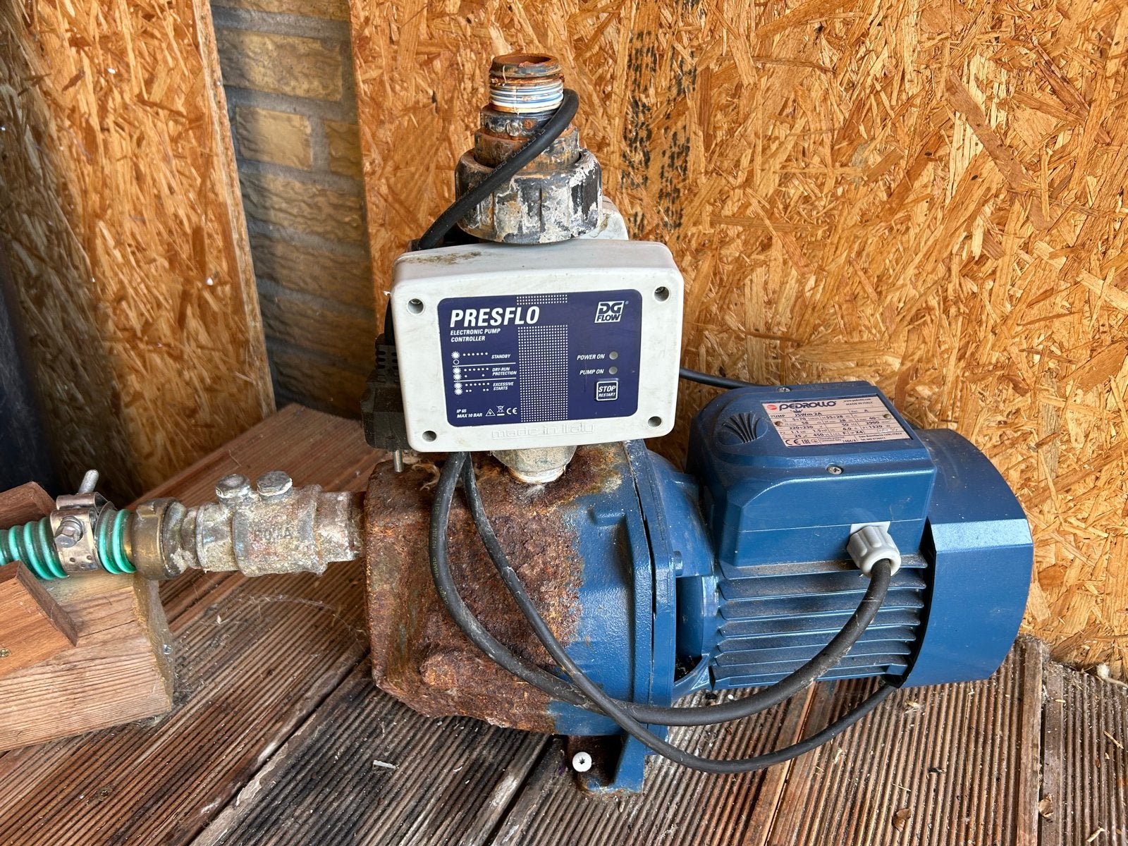 Pedrollo JSWm 2A Hydrofoorpomp met Presflo regelaar, Ophalen, Gebruikt, Elektrisch, Hydrofoorpomp