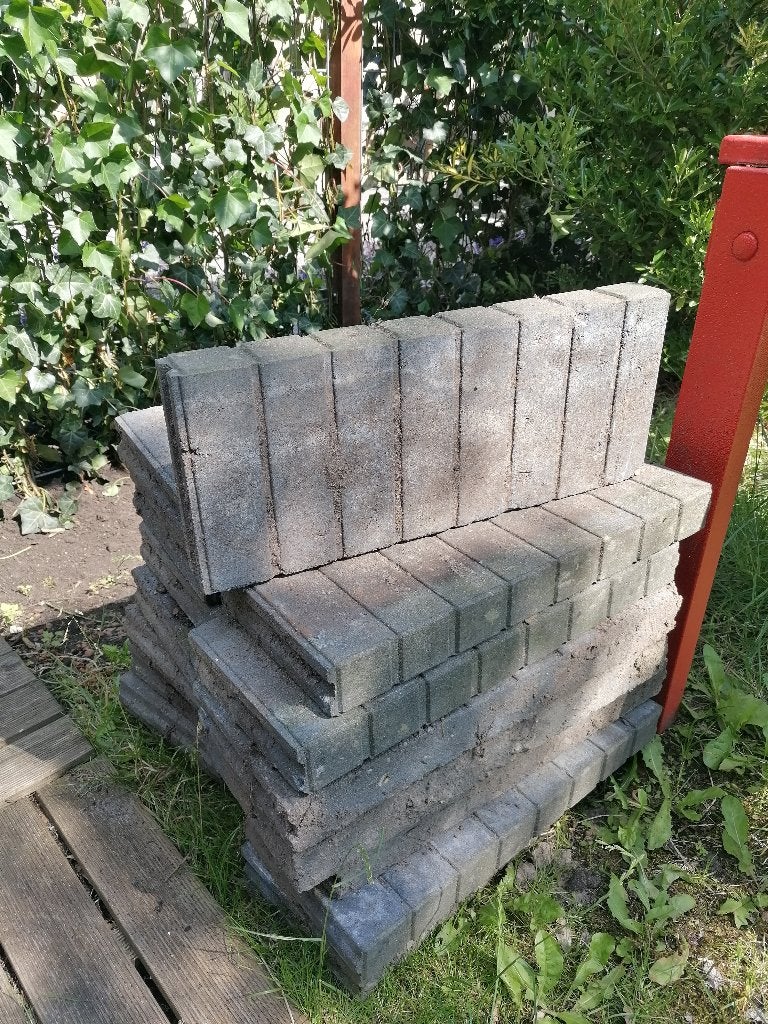 Palissade stenen tuin, Ophalen, Gebruikt, Klinkers, Minder dan 5 m²