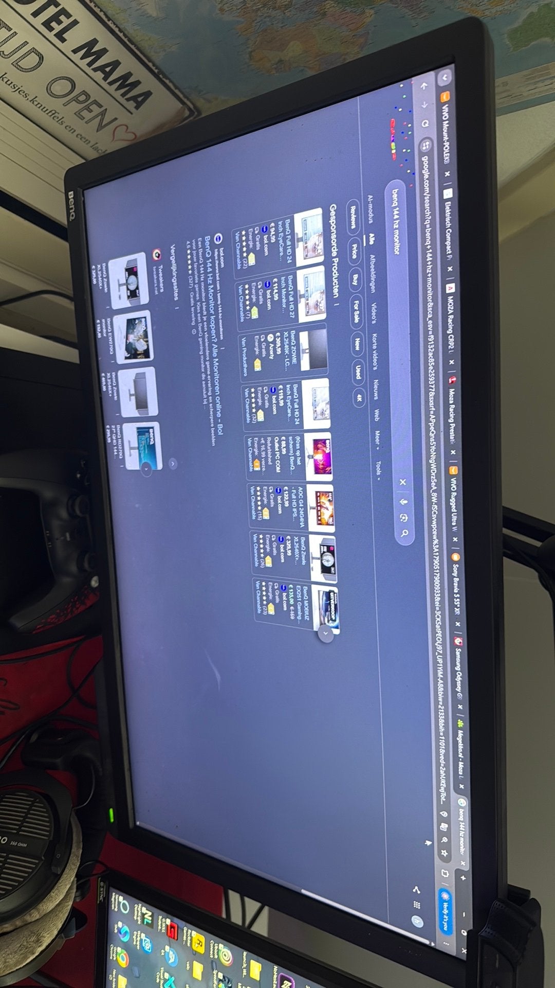 Benq monitor 144hz, Ophalen of Verzenden, Zo goed als nieuw, Full HD, 101 t/m 150 Hz