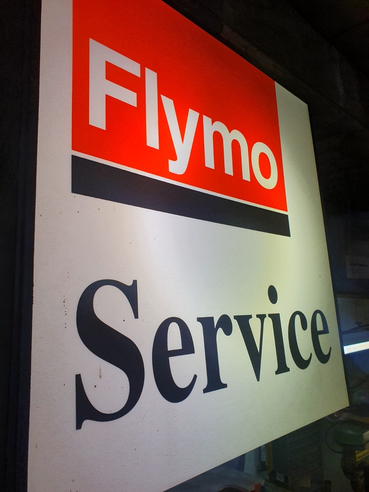 Flymo 4-takt benzine zweefmaaier onderhoud, Ophalen, Gebruikt, Benzine-grasmaaier, 50 cm of meer