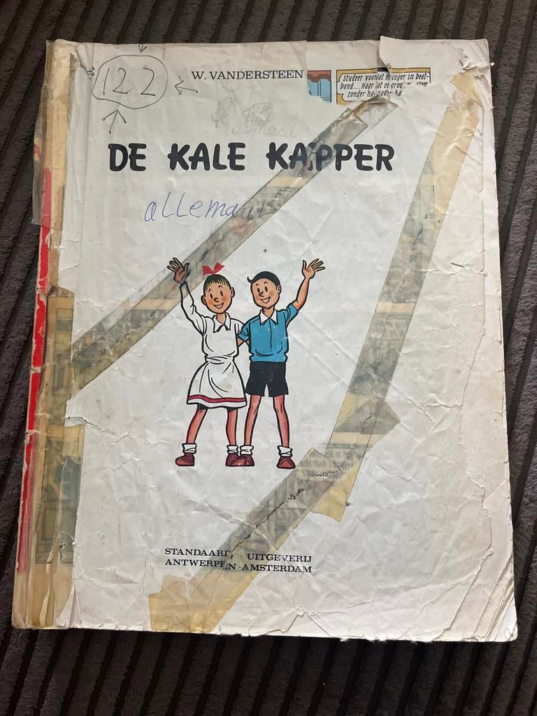 Suske en Wiske - De Kale Kapper (Oud exemplaar), Eén stripboek, Ophalen of Verzenden, Gelezen