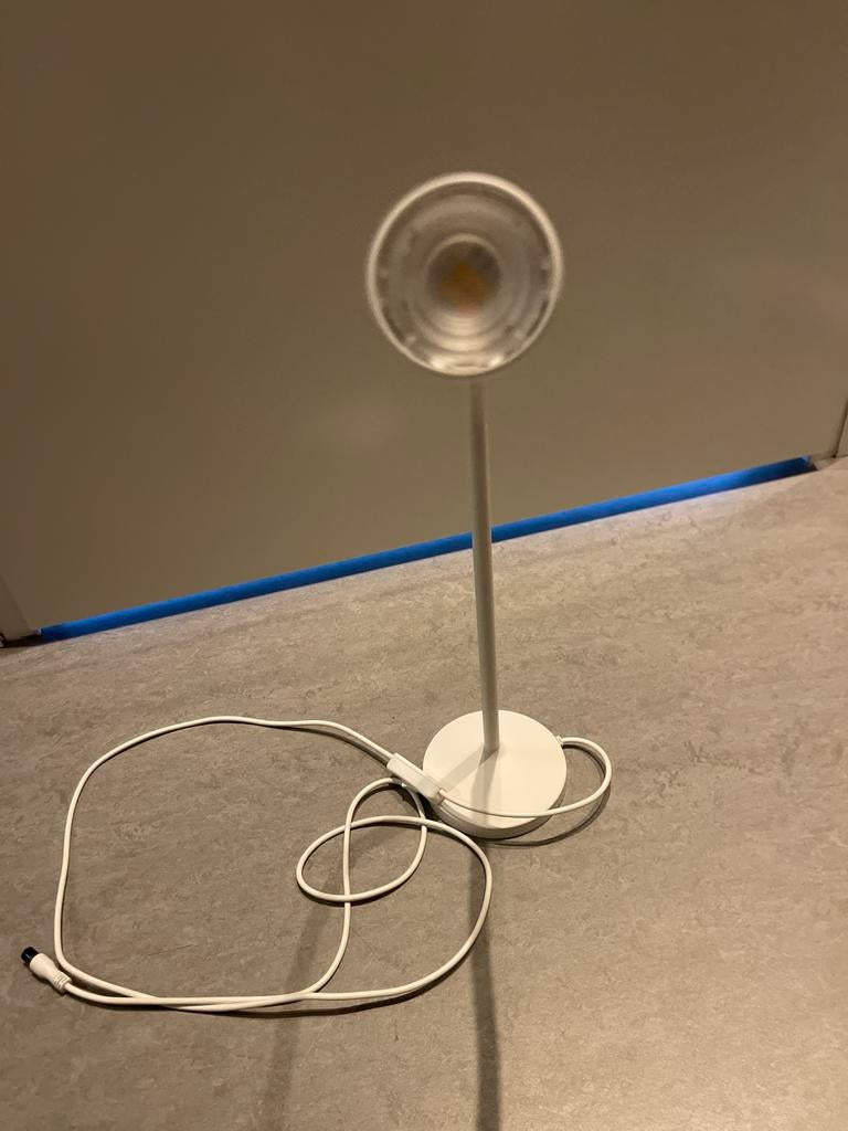 Witte buigbare lamp - Ideaal als leeslamp, Ophalen of Verzenden, Gebruikt, Metaal, Minder dan 50 cm