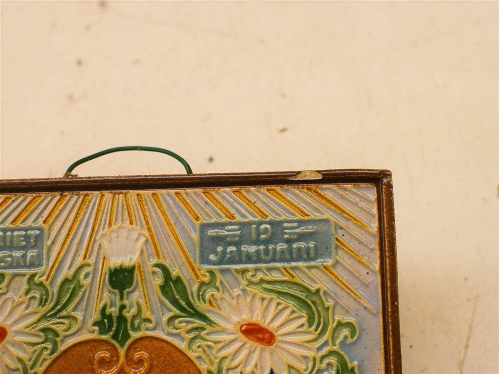 Westraven cloisonné wandtegel 51626, Ophalen of Verzenden, Gebruikt