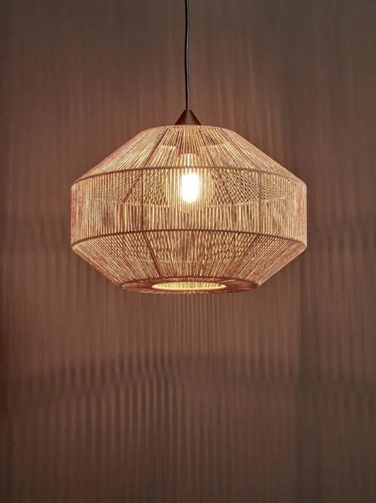 Lampenkap Kwantum Segi Naturel Ø 38 cm, Huis en Inrichting, Lampen | Lampenkappen, Ophalen, Zo goed als nieuw, Overige vormen