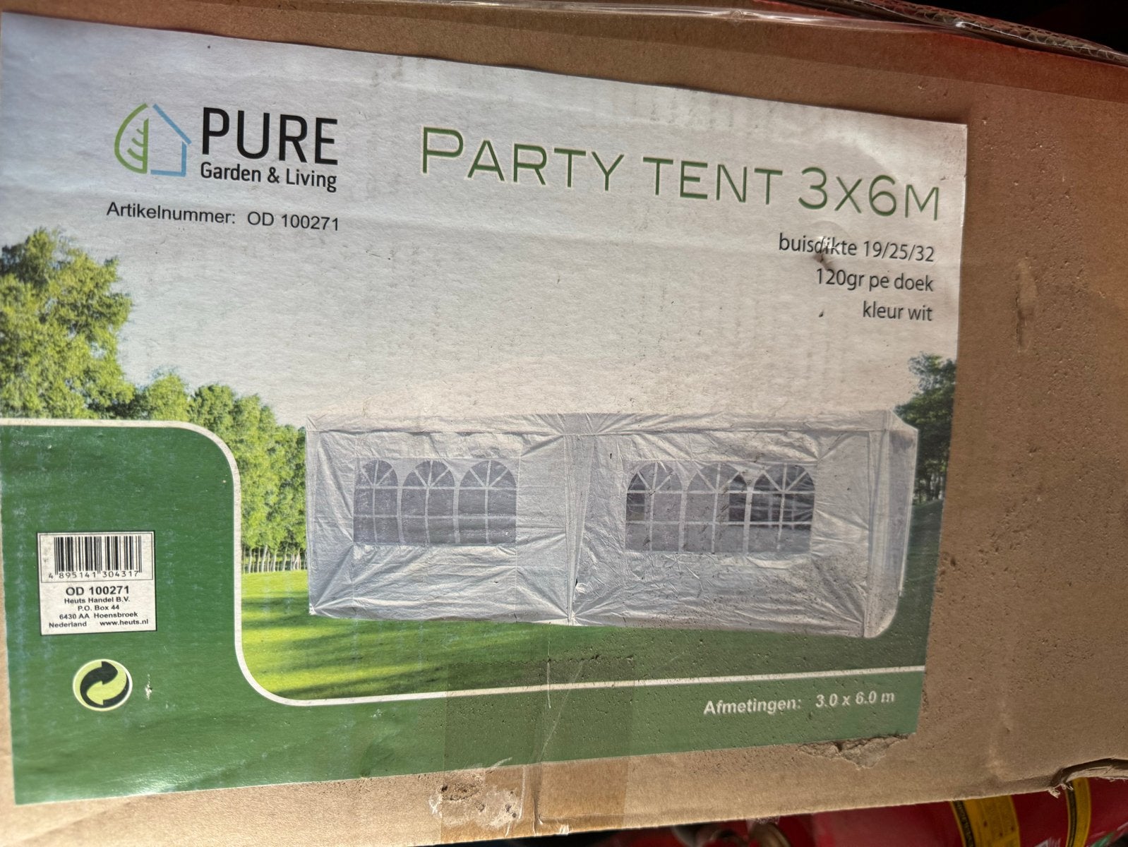 Nieuwe Partytent 3x6m - Perfect voor Feesten en Events, Partytent, Minder dan 4 meter, Nieuw, Ophalen of Verzenden