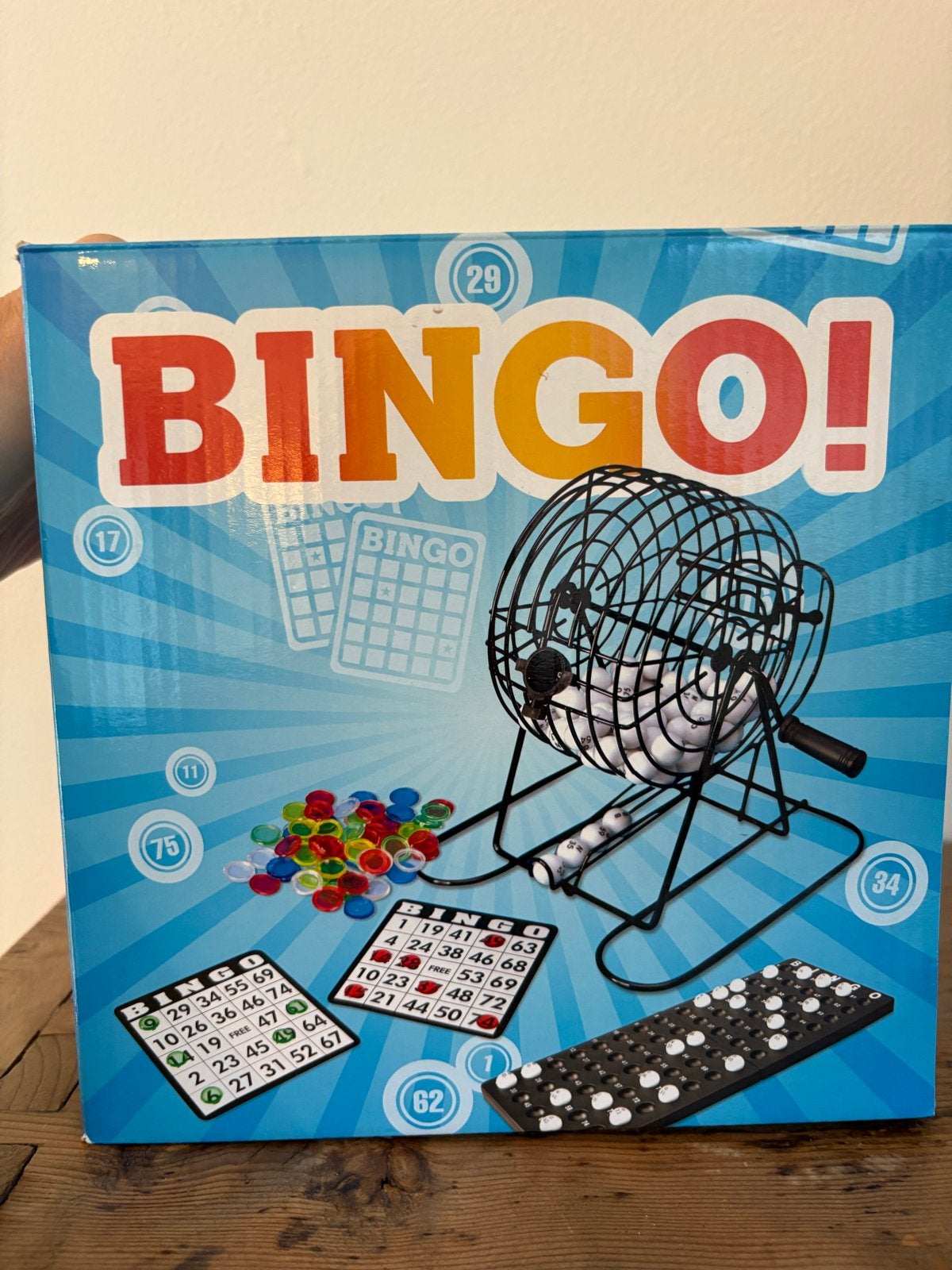 Bingo spel met krakkemikkige doos, spel super netjes, Hobby en Vrije tijd, Ophalen, Gebruikt