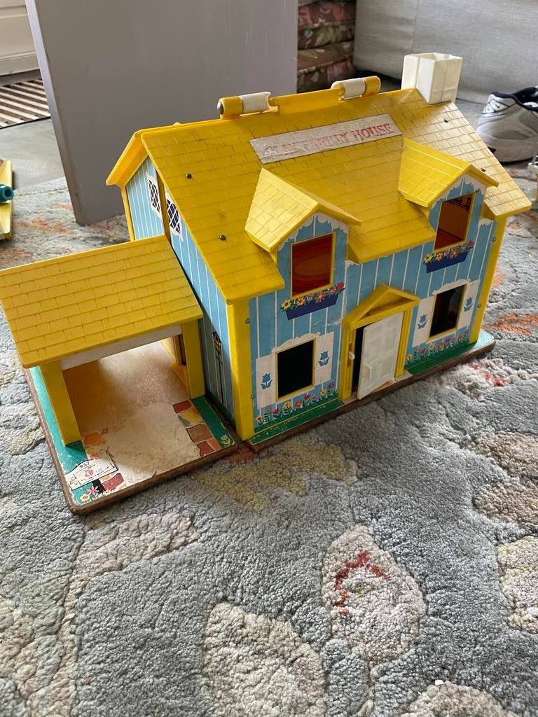 Vintage Fisher-Price Poppenhuis - Klassiek Speelgoed, Ophalen of Verzenden, Gebruikt, Speelset