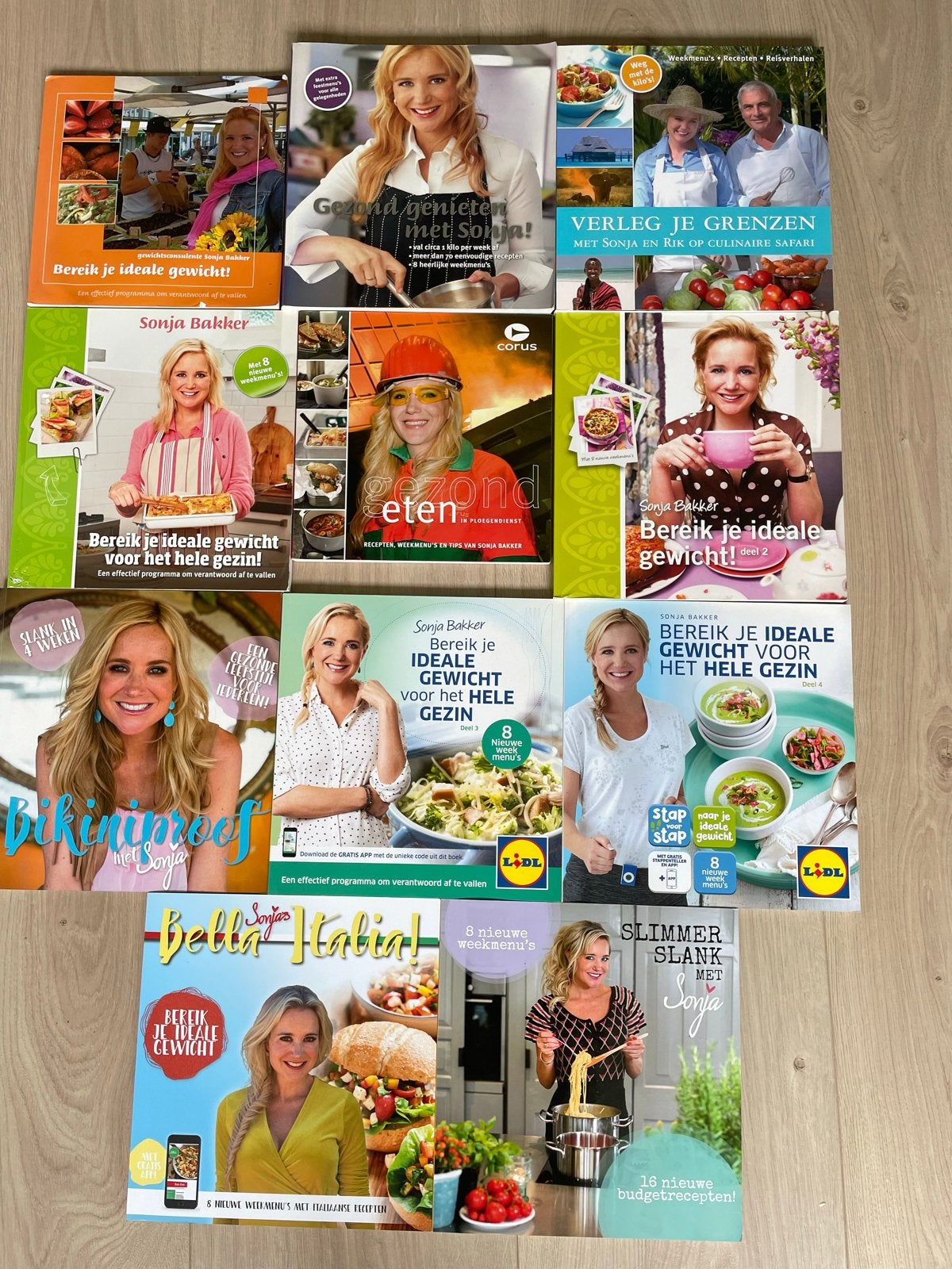 Grote collectie Sonja Bakker boeken (11 stuks), Gelezen, Overige typen, Ophalen of Verzenden, Gezond koken