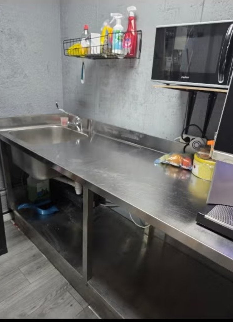 Spoeltafel met een spoelbak RVS, Huis en Inrichting, Ophalen, 25 tot 50 cm, 50 tot 100 cm, Minder dan 100 cm